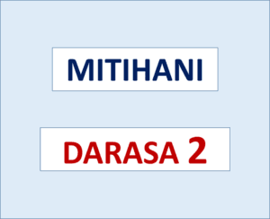 Mitihani ya Darasa la Pili – Masomo yote (Monthly, Midterm, Terminal and Annual Exams)
