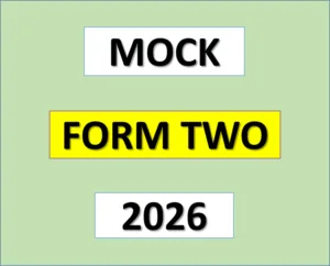 Mock Exams for Form Two 2026 – Download All Regions and Subjects