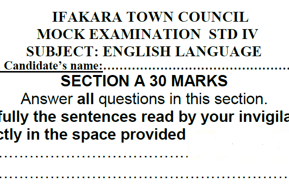 Ifakara – Darasa la Nne | Mitihani ya Mock 2026 | Download Solved Exams