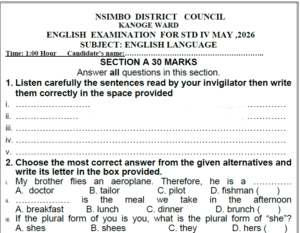 Nsimbo (Kanoge) – Mitihani ya Darasa la Nne | Mock 2026 – Download Solved Exams