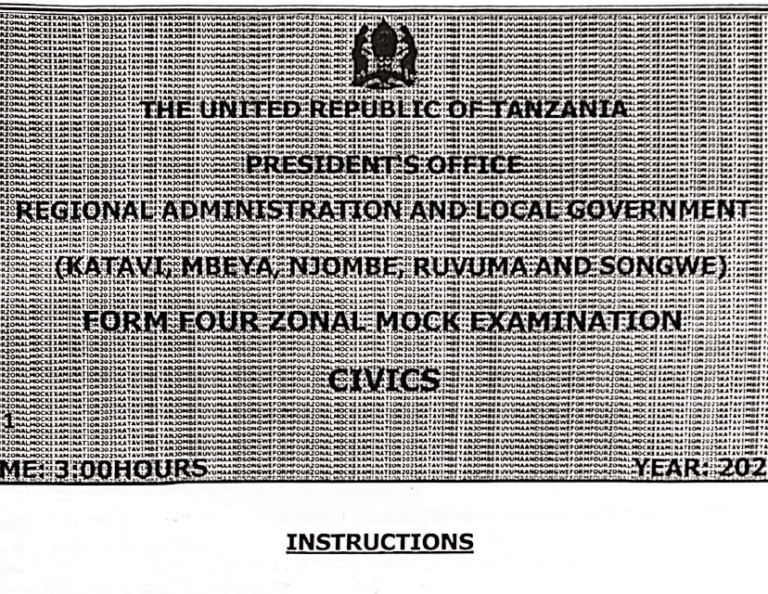 Katavi, Mbeya – Form Four | Mock Exams 2025 | Download All Subjects (and Njombe, Ruvuma, Songwe)
