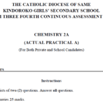 Kindoroko Girls – Form Four | Pre-Necta Exams 2025 | Download All Subjects