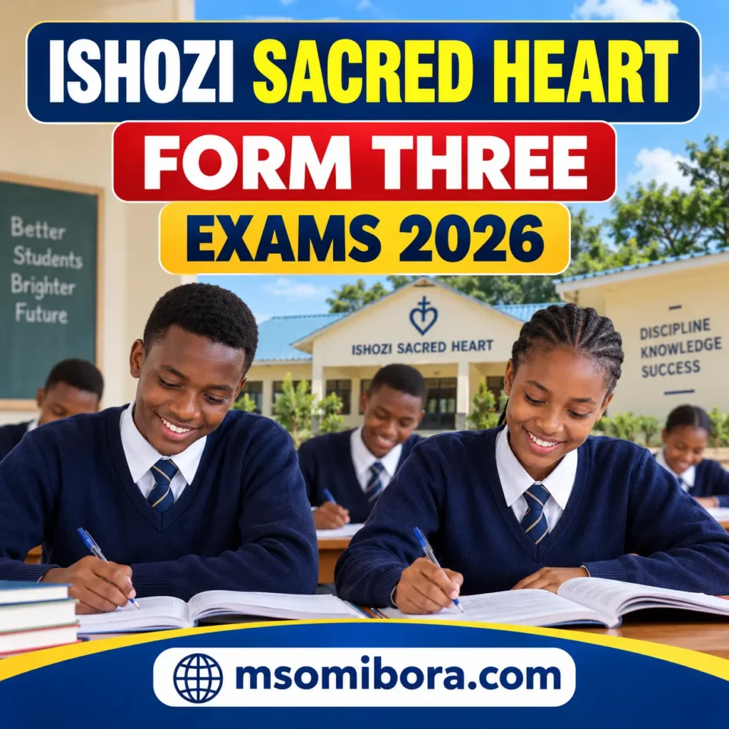 Ishozi Sacred Heart – Form Three | Midterm and Terminal Exams 2026 | Download All Subjects