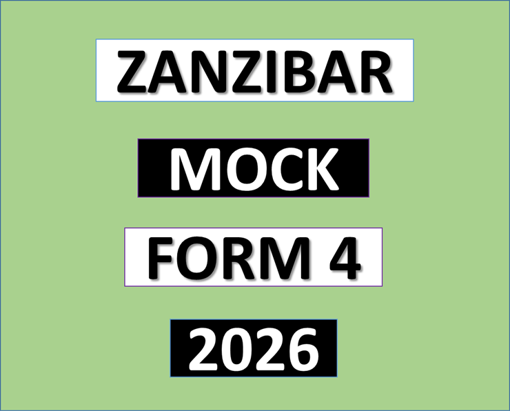 Zanzibar (Urban West) – Form Four | Mock Exams 2026 | Download All Subjects