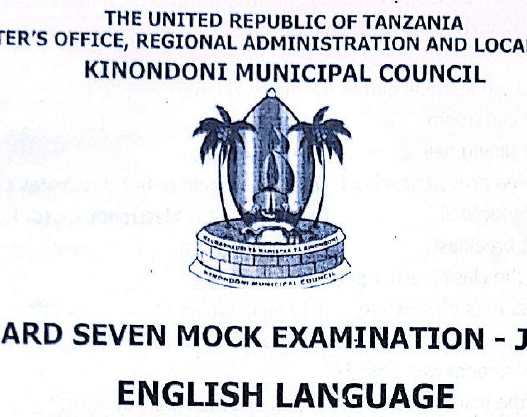 Kinondoni – Mitihani ya Darasa la Saba | Mock 2026 – Download All Subjects