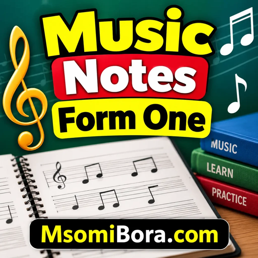 Music Notes for Form One | All Topics