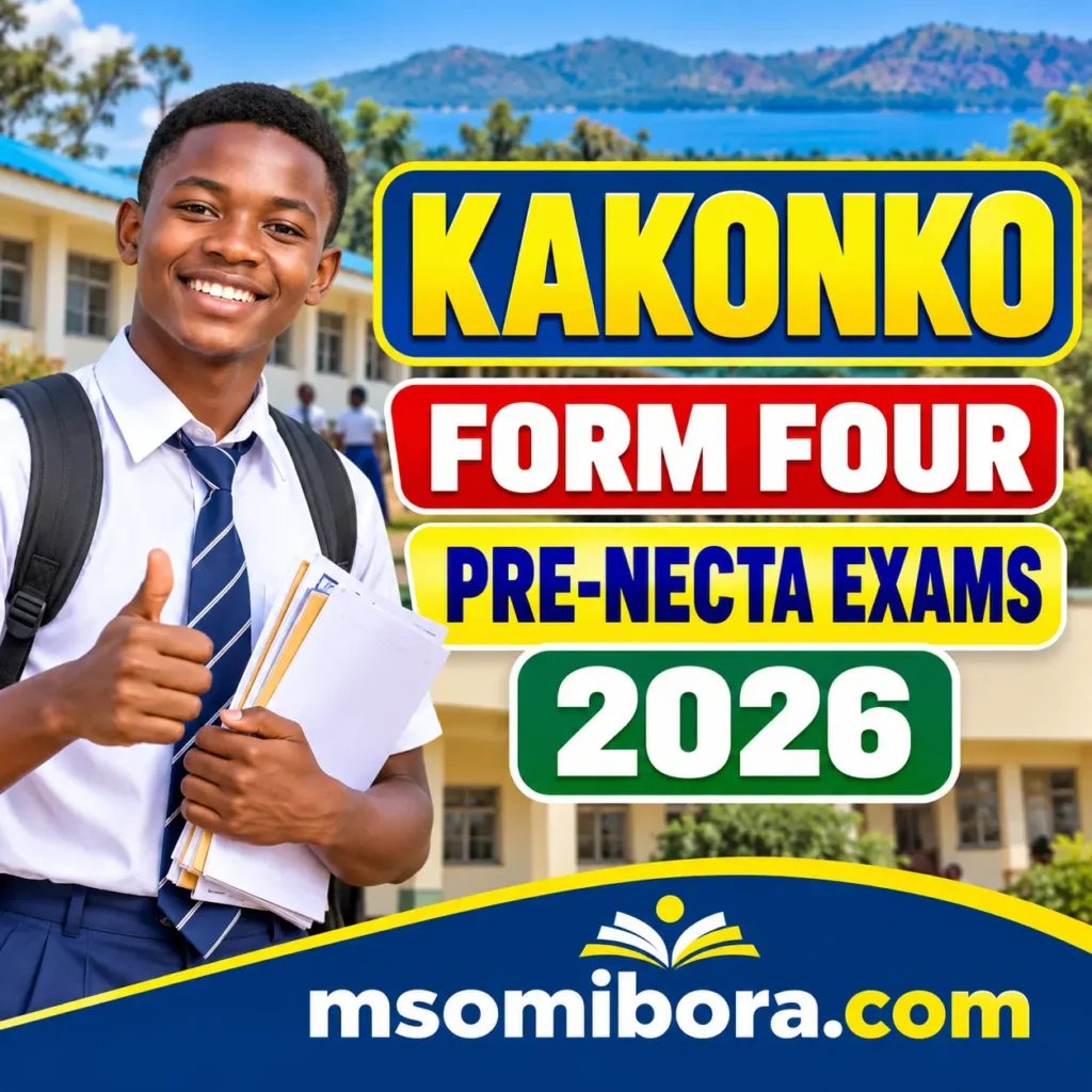 Kakonko – Form Four | Pre-Necta Exams 2026 | Download All Subjects