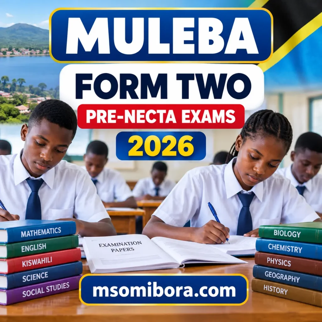 Muleba – Form Two | Pre-Necta Exams 2026 | Download All Subjects