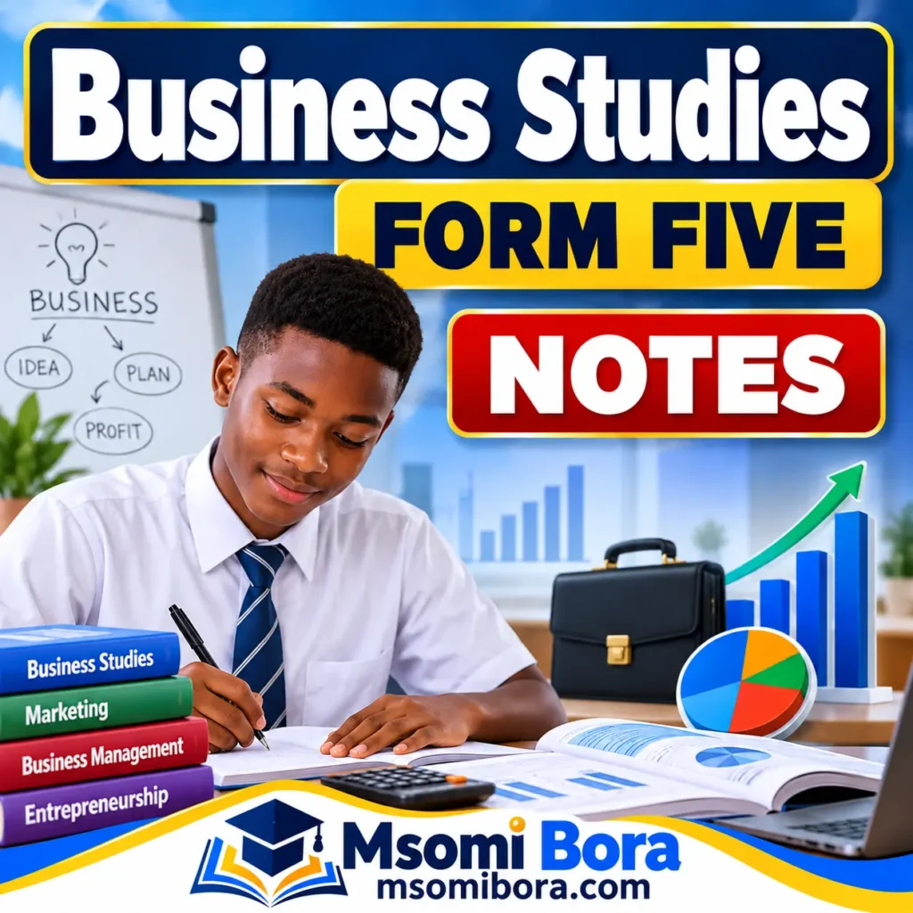 Business Studies for Form Five | All Topics | Full Notes