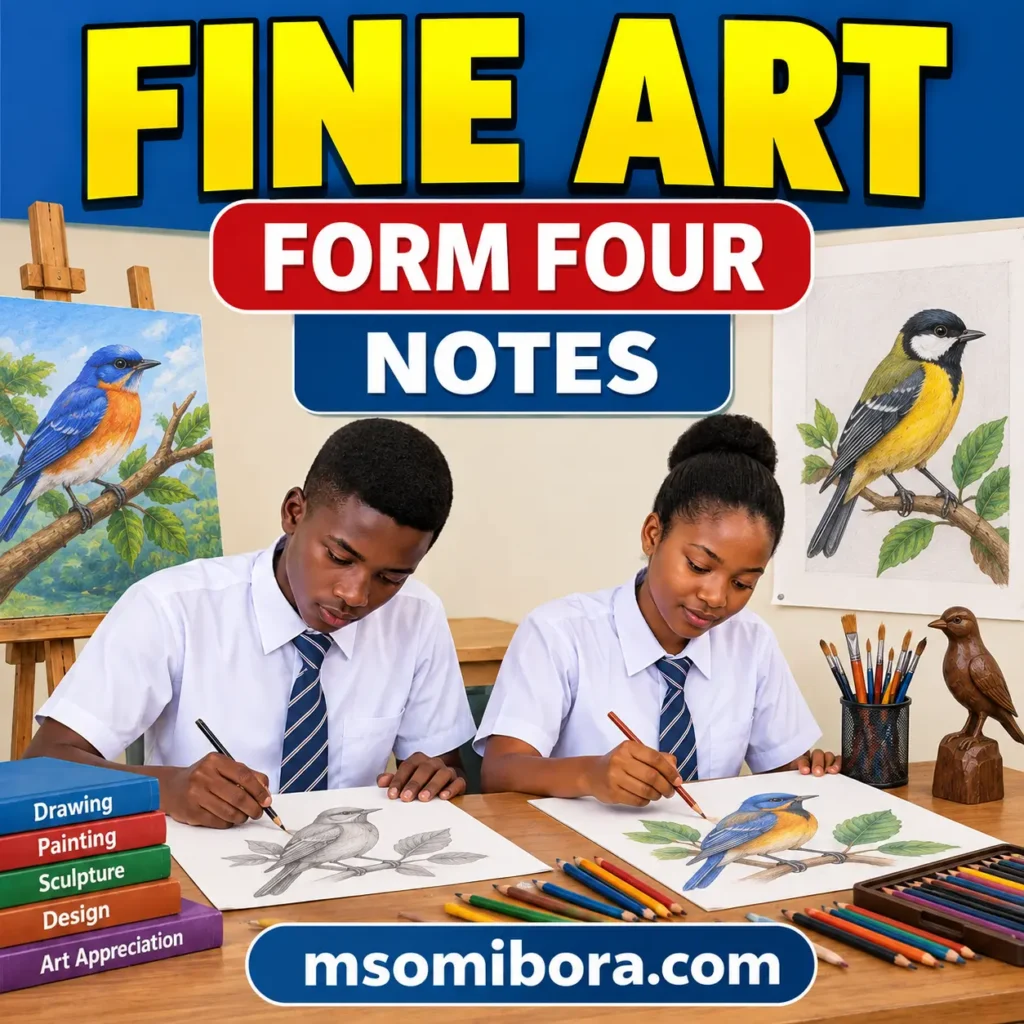 Fine Art for Form Four | All Topics | Full Notes