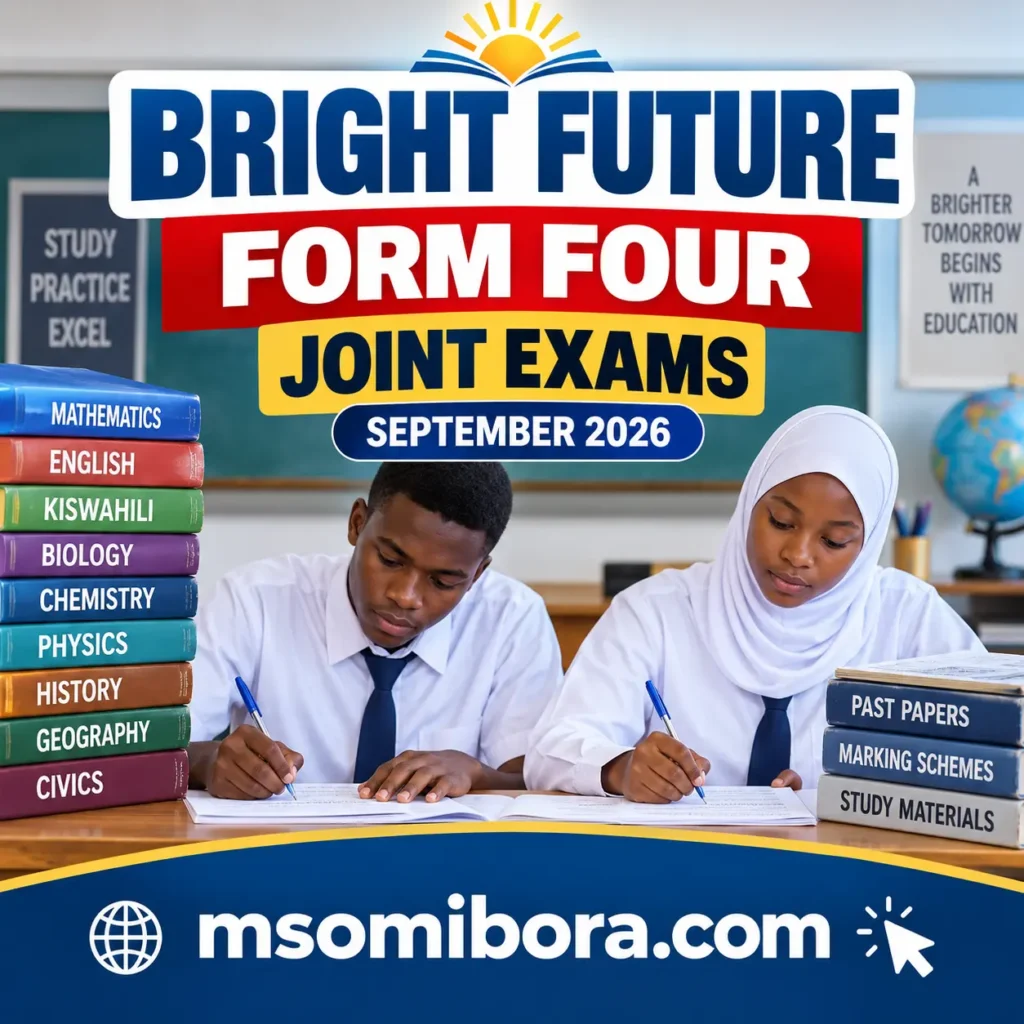 Bright Future – Form Four | Joint Exams – September 2026 | Download All Subjects (and St. Augustine Tagaste)