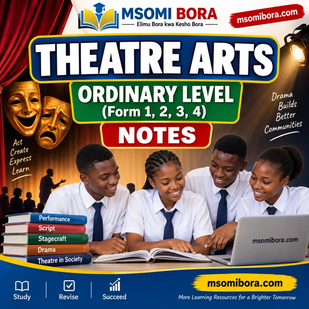 Theatre Arts for Ordinary Level – Full Notes (Form 1, 2, 3, 4)