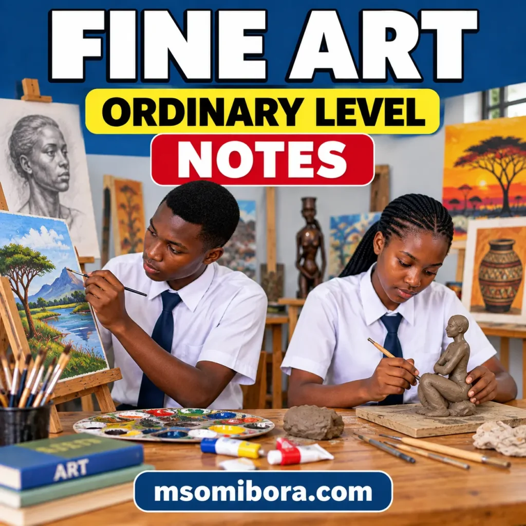Fine Art for Ordinary Level – Full Notes (Form 1, 2, 3, 4)