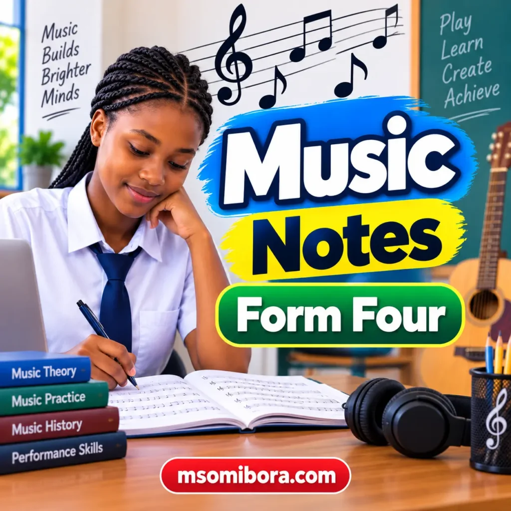 Music Notes for Form Four | All Topics