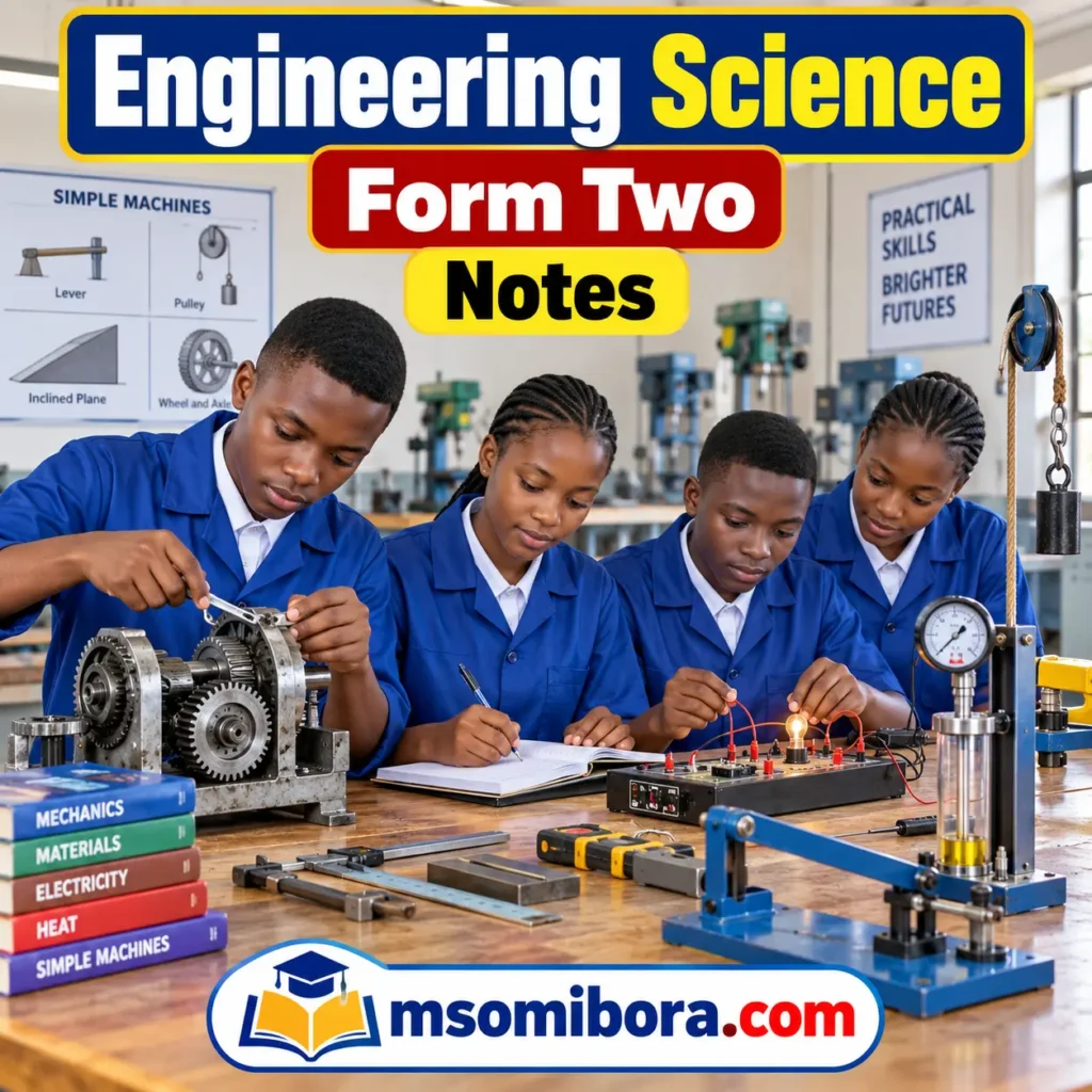 Engineering Science for Form Two | All Topics | Full Notes