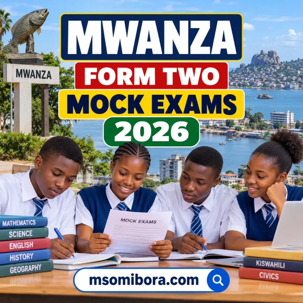 Mwanza – Form Two | Mock Exams 2026 | Download All Subjects