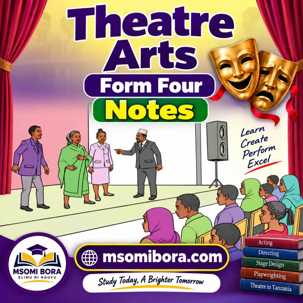 Theatre Arts for Form Four | All Topics | Full Notes