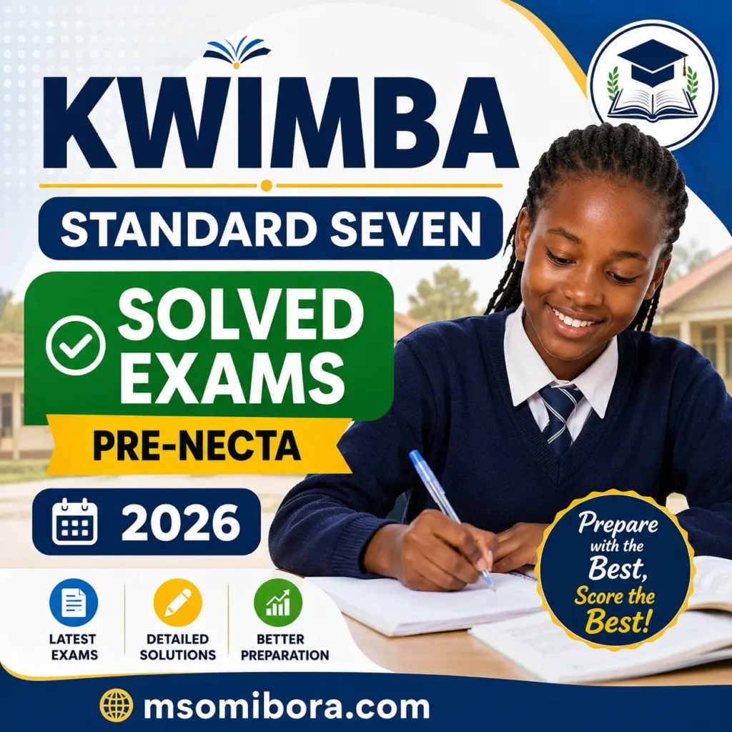 Kwimba – Standard Seven | Pre-Necta Exams 2026 | Download Solved Exams (English & Swahili Medium)