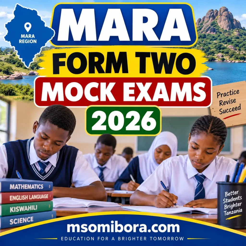 Mara – Form Two | Mock Exams 2026 | Download All Subjects