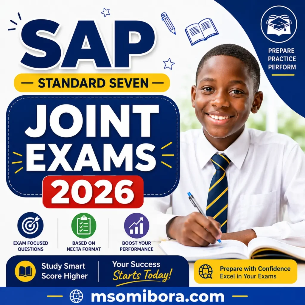 Sap – Standard Seven | Joint Exams 2026 | Download All Subjects