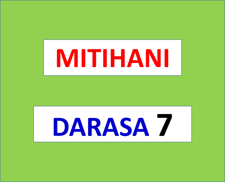 Mitihani ya Darasa la Saba | Pre-Mock, Mock, Pre-Necta and Necta Exams | Download all Regions and Subjects (Swahili Medium)