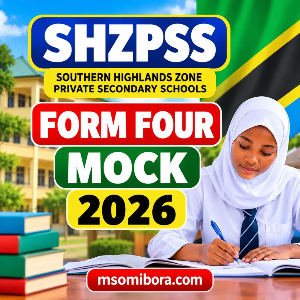 SHZPSS – Form Four | Mock Exams 2026 | Download All Subjects (Southern Highlands Zone Private Secondary Schools)