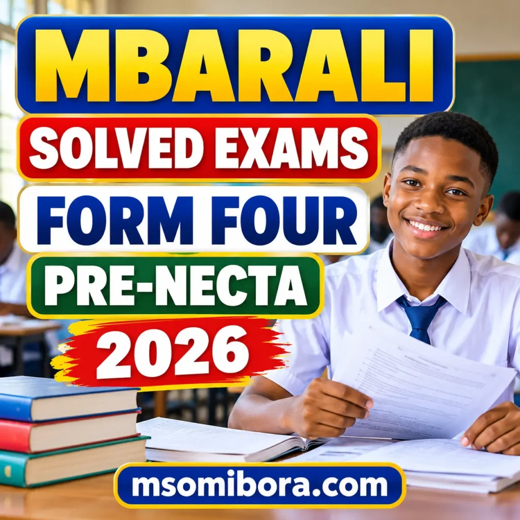 Mbarali – Form Four | Solved Exams | Pre-Necta 2026 | Download Exams with Marking Schemes