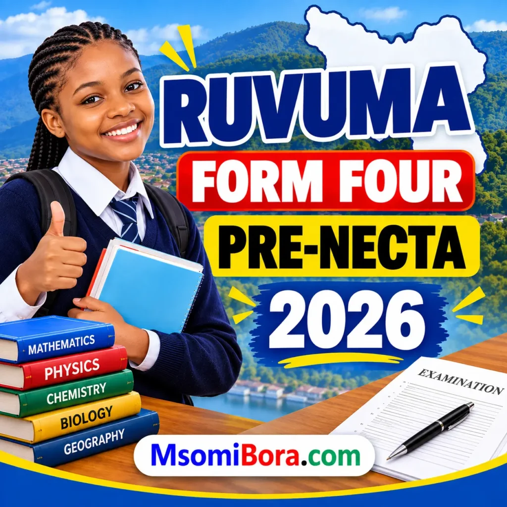 Ruvuma – Form Four | Pre-Necta Exams 2026 | Download All Subjects